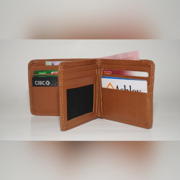 Genuine cow milled Brown  men wallet - Picture 2 of 11